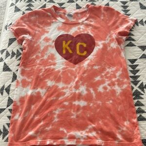 Charlie Hustle Heart KC tie dye shirt